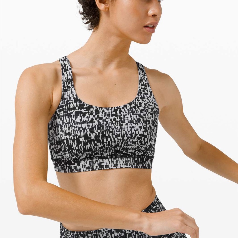 Lululemon Athletica Blue Sports Bra medium support size B-D